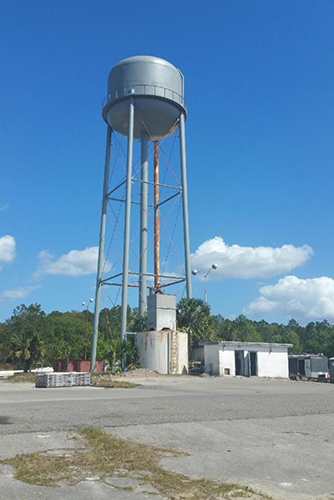 Almost completed Green Cove Springs Water Tower